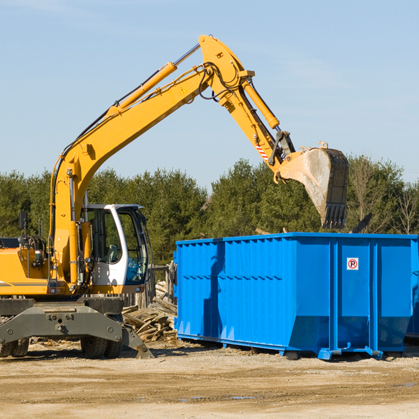 can i choose the location where the residential dumpster will be placed in Pratts Virginia